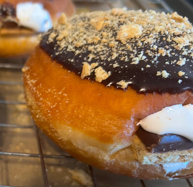 Filled S'mores Donut